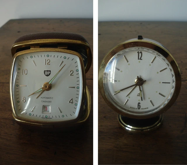 Réveil De Voyage Allemand Peter – Vintage 1961, Laiton Doré