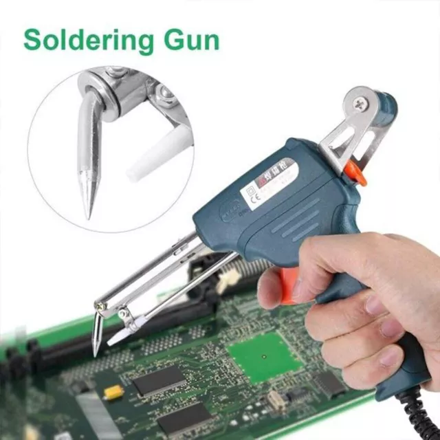 Soldering Gun Kit 60W Auto Solder Feed Hand-Held Soldering Iron Welding Gun Tool