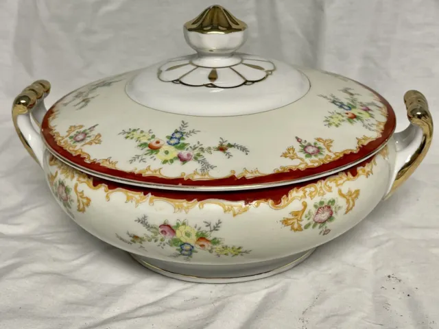 Garden China made in Japan Beautiful soup tureen with lid