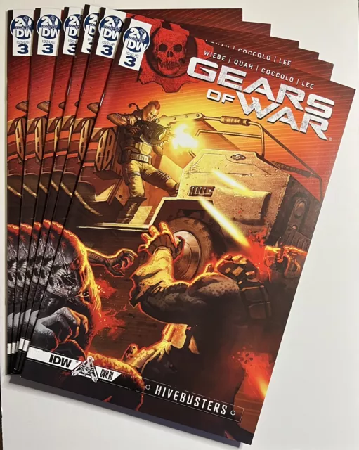 Dealer Lot of 6 copies of Gears of War Hivebusters 3 Droal RI Variant 2019 IDW