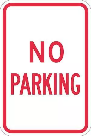 LYLE T1-1071-DG_12x18 No Parking Parking Sign,18" x 12" 448W16 2
