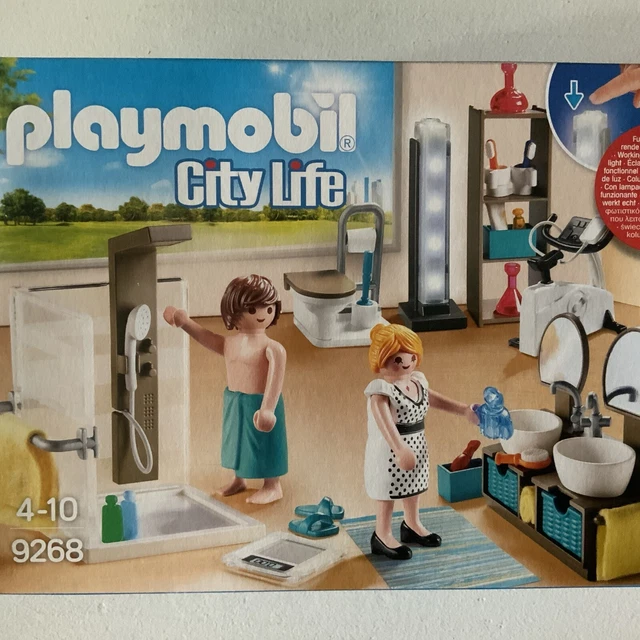 PLAYMOBIL CITY LIFE 9268 salle de bain EUR 14,99 - PicClick FR
