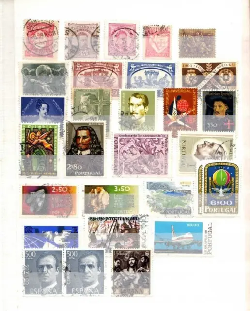 Portugal und etwas Spanien ( Restbestand) – 27 verschiedene Briefmarken