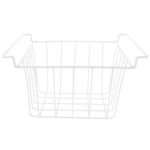 Panier Rangement Congélateur Avec Poignée - Fil Métallique 50cm - Organisateur Réfrigérateur/garde-manger