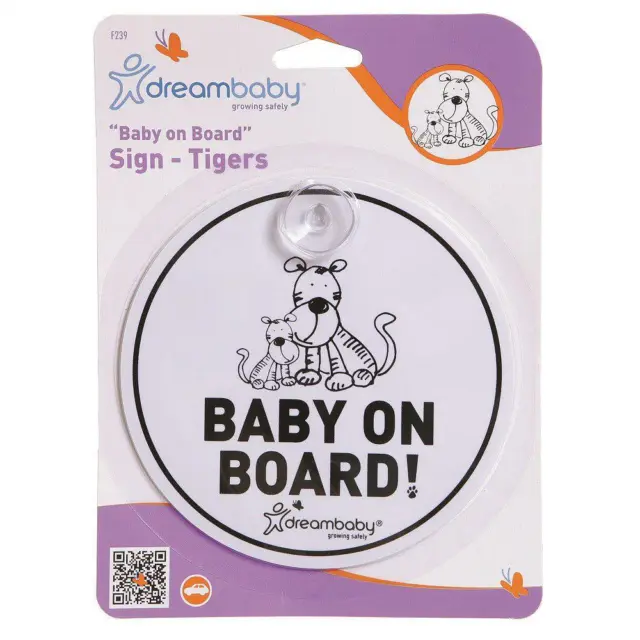 Dreambaby Baby On Board Tiger Sign Dreambaby