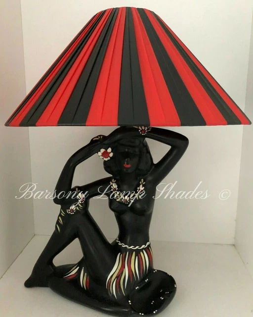 Red and black lamp discount