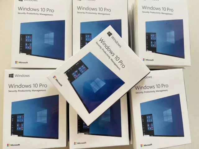 New- Windows 10 Professional 32/64-Bit Retail Box USB Drive Sealed