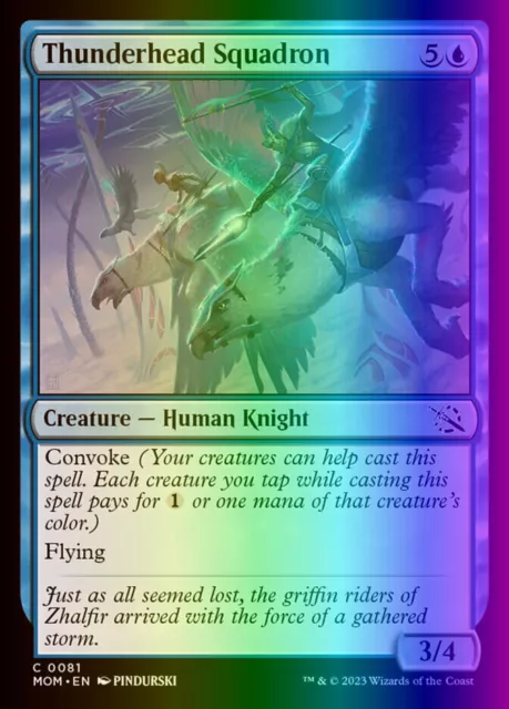 MTG Thunderhead Squadron (81/526) March of the Machine NM FOIL
