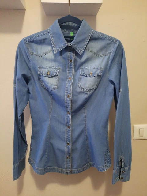 Camicia donna jeans BENETTON tg XS (38-40it) camicetta primavera /zara hm