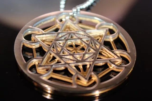 7 Chakra Pendant Metatrons Cube Necklace Sacred Geometry Symbol Chakra Necklace