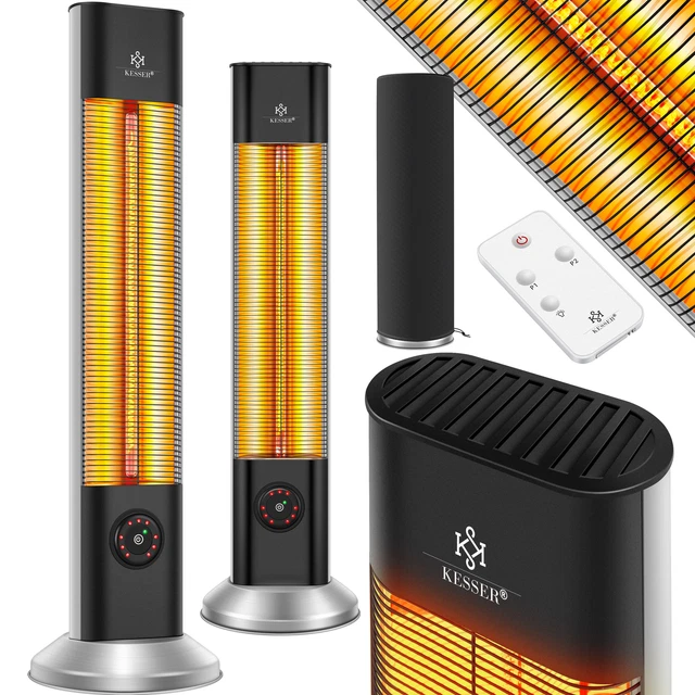 RETOURE Standheizstrahler Heizstrahler Infrarotstrahler Terrassenstrahler 2000W