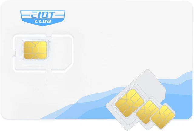 EIOTCLUB Prepaid 4G LTE Cellular SIM Card - No Contract Wireless - USA Compatibl