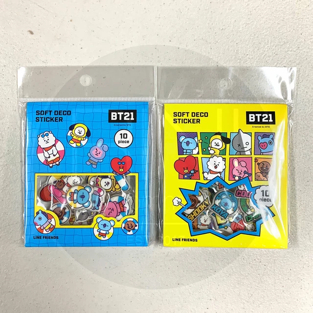 BTS BT21 OFFICIAL Goods Soft Deco Sticker Ver2 10P X 2SET by Kumhong ...