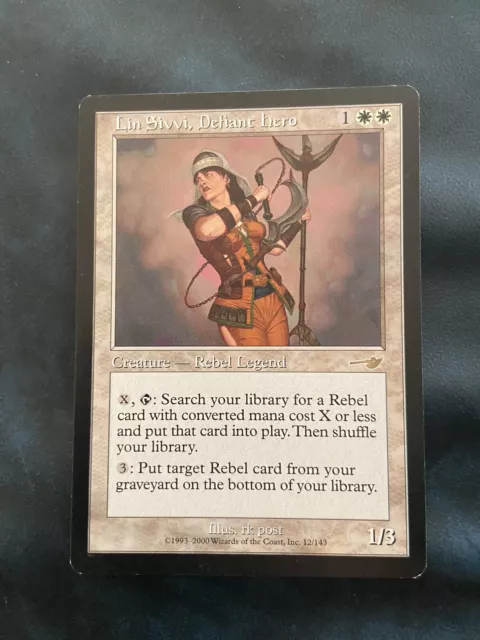 Mtg Lin sivvi defiant hero Nemesis NM Eroina Audace