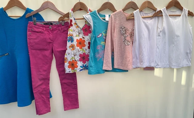 Pacchetto di vestiti per ragazze età 6-7 anni M&S mini lupo da terra YD