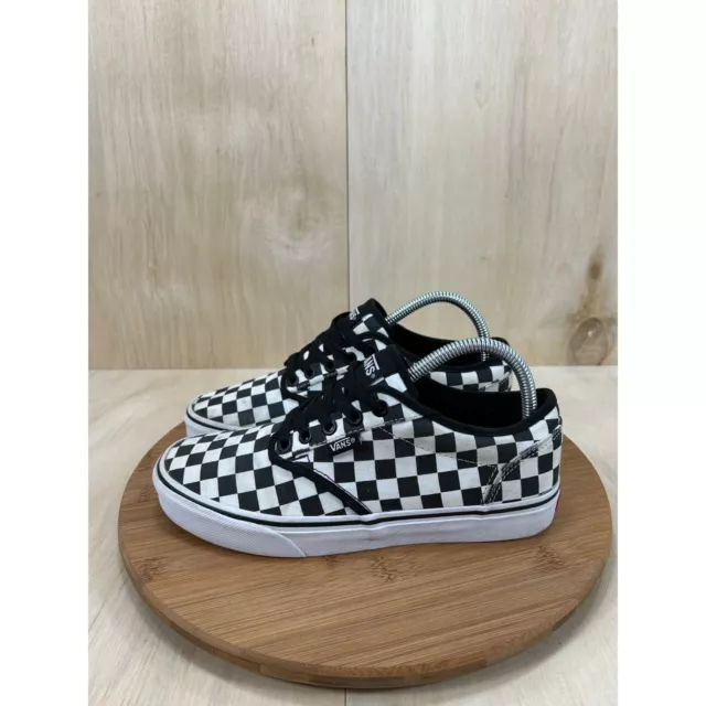 Vans Authentic Black White Checkerboard Athletic Shoes Mens Size 7