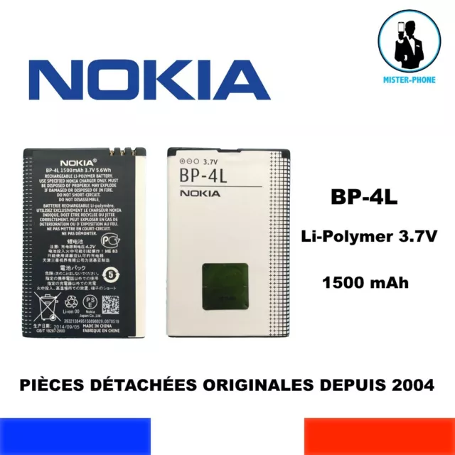 BATTERIE ORIGINALE NOKIA  BP-4L 1500mAh 3600 6760 SLIDE E52 E55 E6-00 E61i AKKU