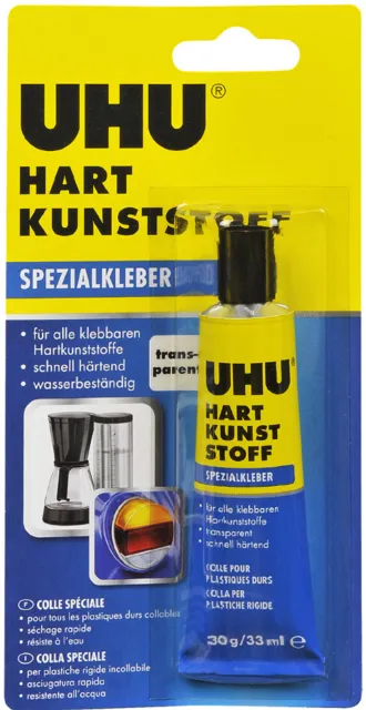 UHU Spezialkleber HART KUNSTSTOFF 30 g in der Tube