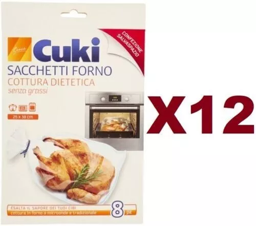 96 Sacchetti Cuki Forno Cottura Dietetica Per Forno Tradizionale E Microonde