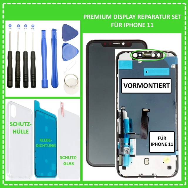 Display für iPhone 11 Retina LCD OLED HD Bildschirm 3D Touch Screen VORMONTIERT