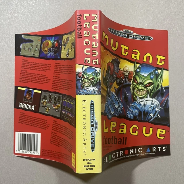 🕹️ Mutant League Football (SEGA Megadrive PAL Artwork Slip)