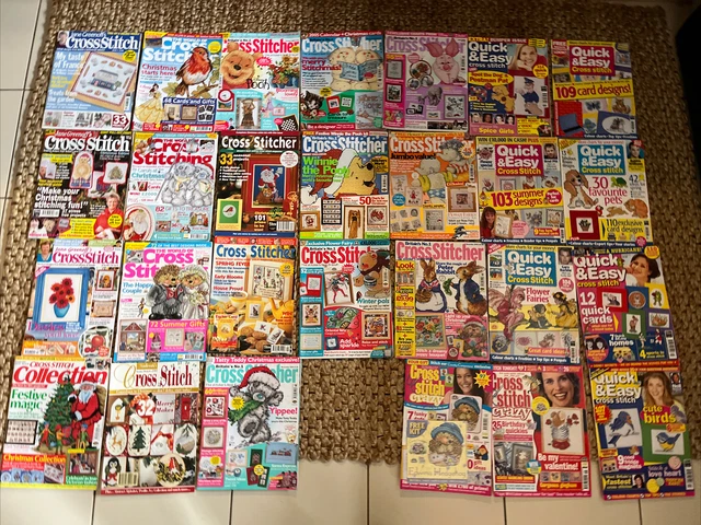 Job Lot x27 Cross Stitcher Magazine / Cross Stitch / Quick & Easy / Cross Crazy
