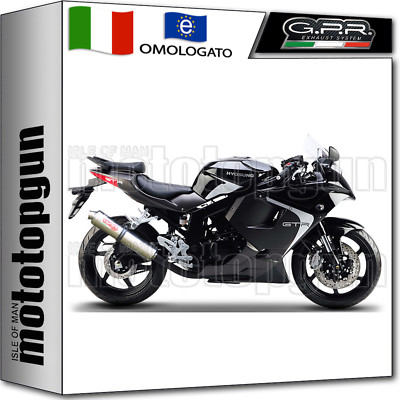 R 2003 2014 ROUND Omol HYOSUNG COMET 125 GT Comet Terminale Scarico GPR INOX TONDO 