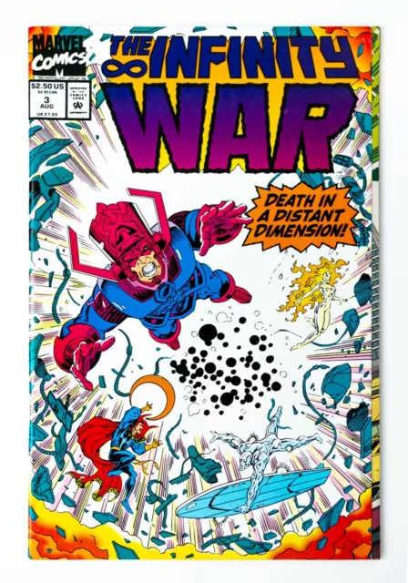 Infinity War #3 (1992 Marvel) Avengers vs Thanos! Gatefold Wraparound Cover! NM-