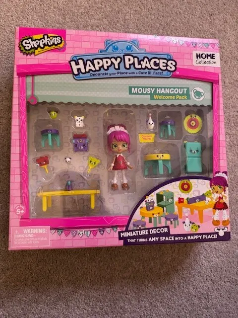 Shopkins Happy Places Playset Mousy Hangout Brand New In Box