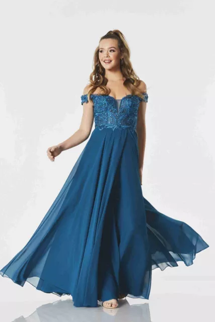 Tiffany aloria teal size 26 evening Dress long prom dress BNWT