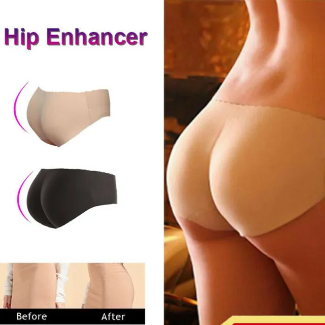 Padded Butt Enhancer Shaper Hip Up Lady Sexy Panties Seamless Soft Underwear
