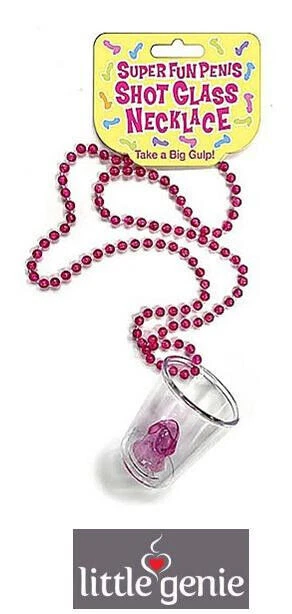 Vaso con collar sexy, divertido regalo para despedidas de soltero/a