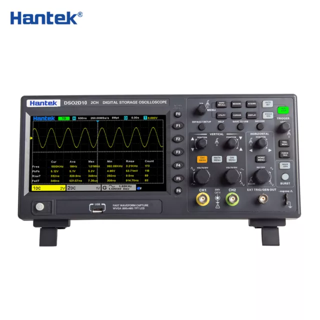 Hantek Digital DSO2000 Series Oszilloskop 2CH+1CH 1GSa/s 100/150MHz 25MHz AWG