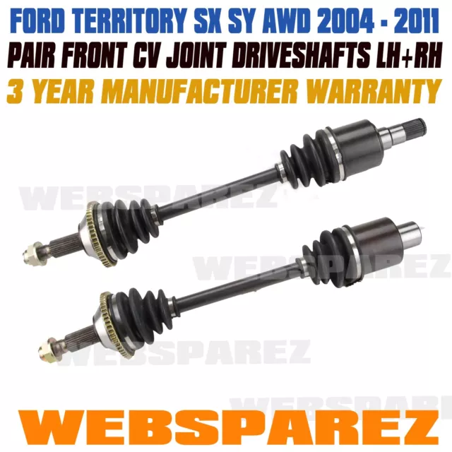 2 Brand New CV Joint Drive Shaft FORD TERRITORY AWD SX SY Front 04/04 - 10/2011