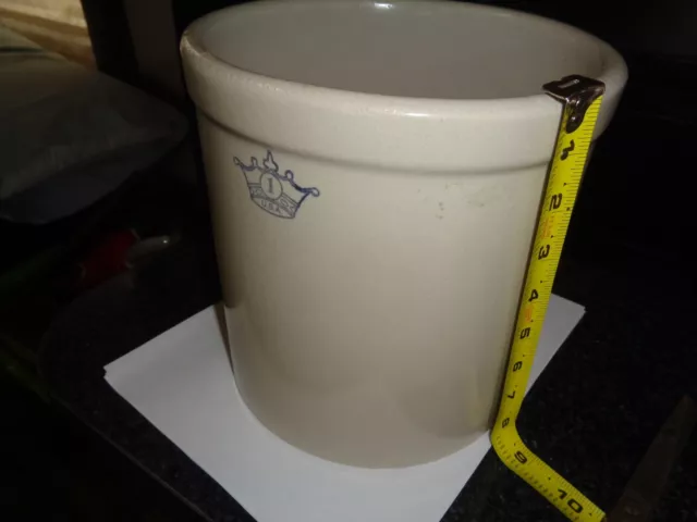 Vintage Roseville Pottery 1 Gallon Stoneware Crock R.R.P. Ohio