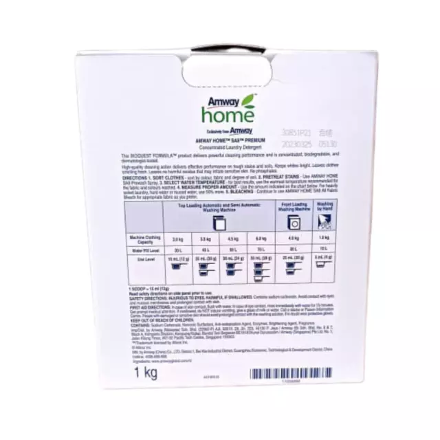 Detergente Concentrado para Ropa Premium SA8 AMWAY (1kg) - ENVÍO GRATIS 2