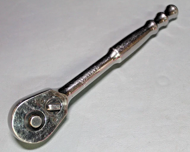 VTG Williams 1/2" Drive Ratchet #32001 Sealed Pear-Head 10″ Long Chrome