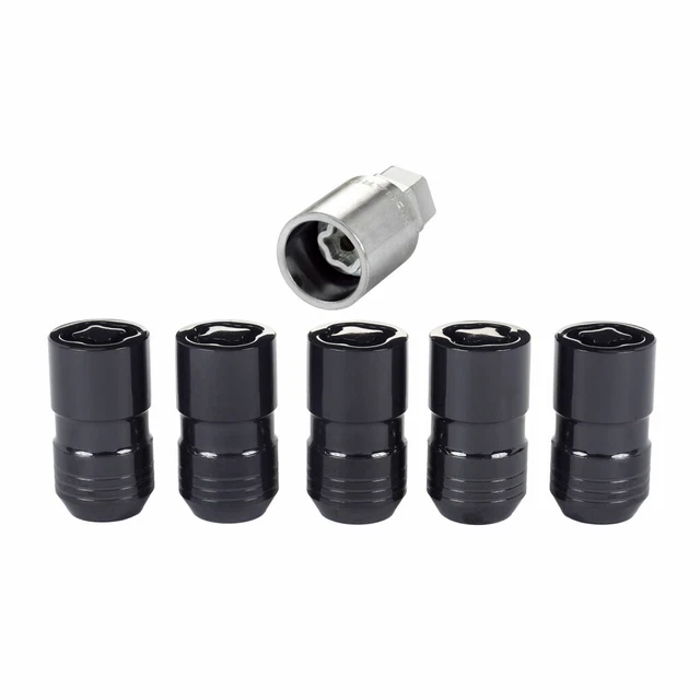 McGard Wheel Lock Nut Set For Jeep Gladiator 2020 | 5 Pack | 1.639in OAL | Black