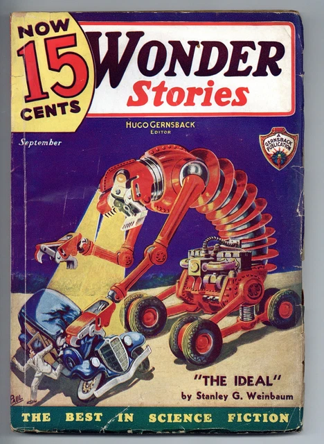 珍品 1931 PULP MAGAZINE: 'WONDER STORIES' Wonder Stories