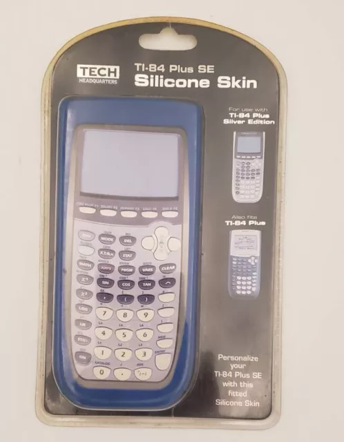 Tech Headquarters TI-84 Plus SE Silicone Skin, Blue Protective Case, New