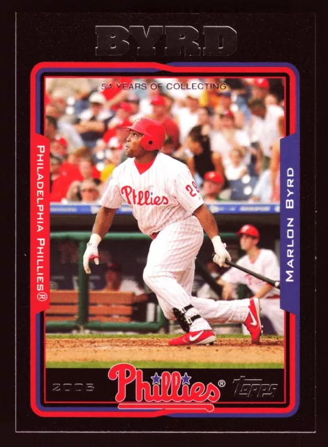 Marlon Byrd Philadelphia Phillies 2005 Topps Black #525 Ser. #d /54