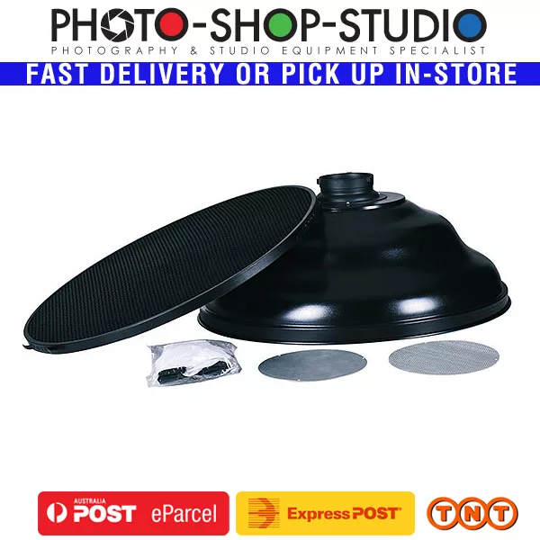 Fotolux Beauty Dish 58cm Wave with Bowens Mount #WBD580-B SILVER INTERIOR