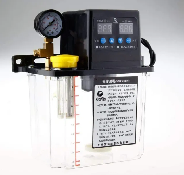 1.5L Dual Digital Display Electric Automatic Lubrication Pump Oiler CNC Pump 2