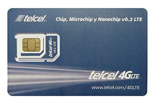 Telcel Mexico Prepaid Basic SIM Card Universal SIM