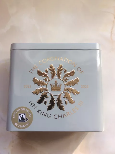 KING CHARLES III Coronation May 2023 M&S Marks & Spencer Tea Caddy 80 ...