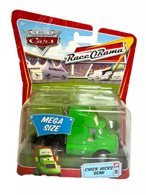 Disney Pixar Cars 2 CHICK HICKS SEMI CAB #8 HTB MEGA SIZE RACE O RAMA NEW