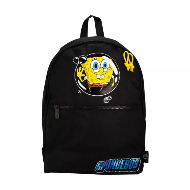 ZAINO UFFICIALE SPONGEBOB pantaloni quadrati premium nero borsa