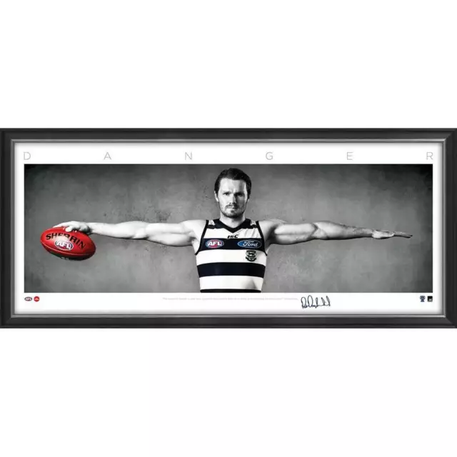 Patrick Dangerfield Geelong Cats Signed Framed Poster Selwood Afl Memorabilia