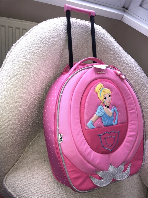 SAMSONITE DISNEY CINDERELLA Princess Suitcase Cabin Size Pink