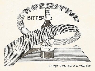 W9655 Aperitivo BITTER CAMPARI - Pubblicità del 1936 - Old advertising